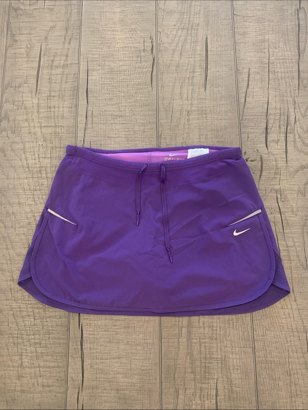 Nike Purple Dri-FIT Athletic Skort with White Swoosh